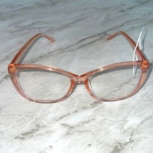 NWT BP Pink Translucent Blue Light Blocking Glasses